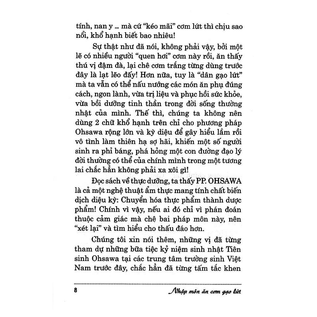 Sách Nhập Môn Ăn Cơm Gạo Lứt Theo Phương Pháp Ohsawa