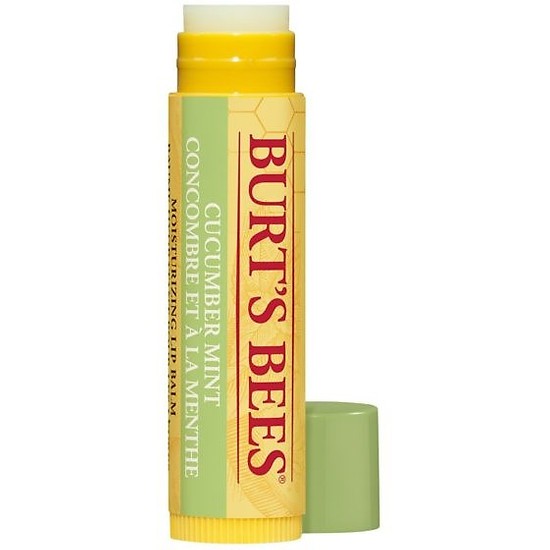 [TẶNG CHOCOLATE HERSHEY] Son Dưỡng Không Màu Burt's Bees Moisturizing Lip Balm - Cucumber Mint 100% thiên nhiên