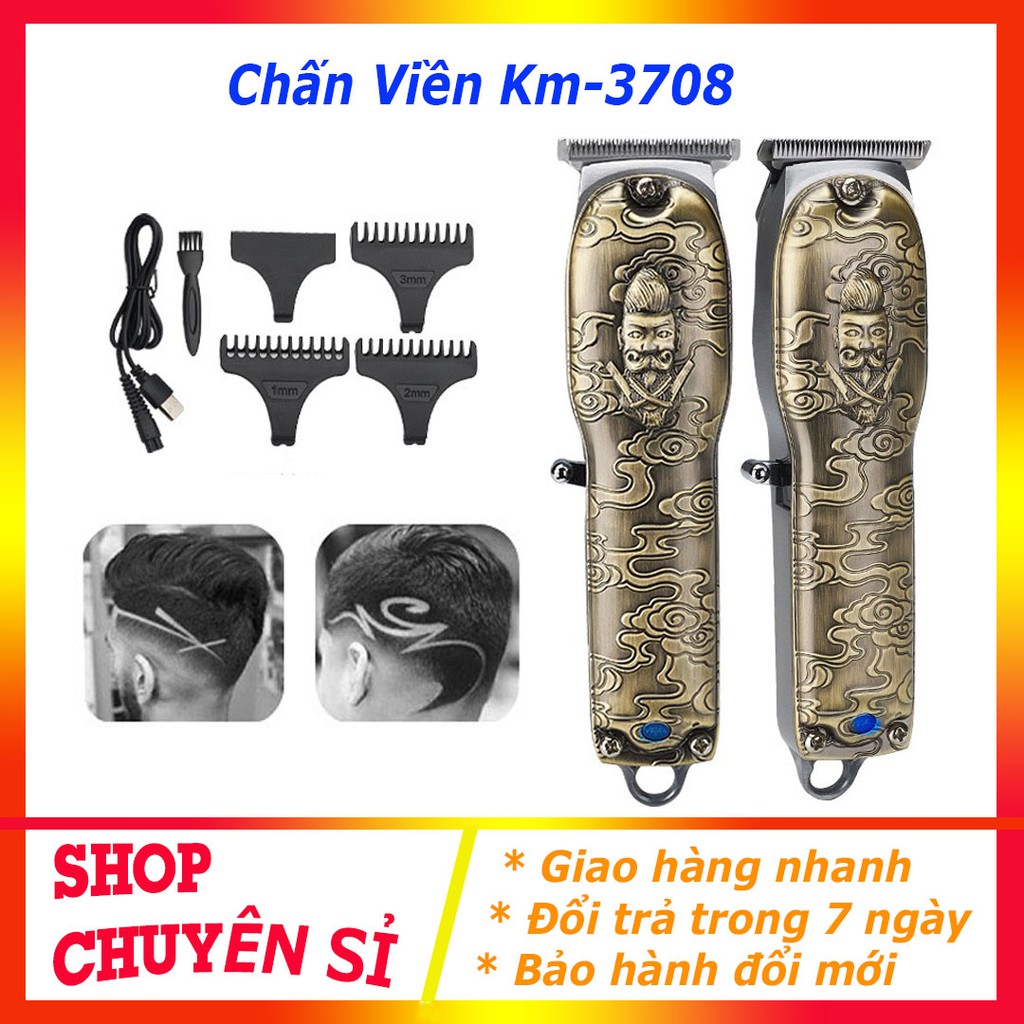 Tông Đơ Chấn Viền Tạo Kiểu Kemei KM-3708, Hàng Chính Hãng Bảo Hành 6 Tháng