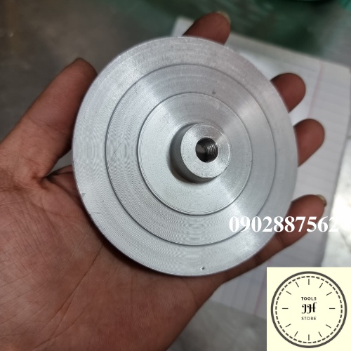 đế dán nhám tròn nhôm 100mm (đế nhôm)