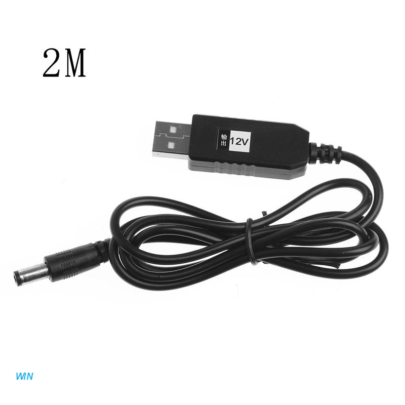 Dây Cáp Tăng Áp USB DC 5V Sang 12V 2.1x5.5mm Tiện Dụng Cho Bộ Định Tuyến Đèn LED
