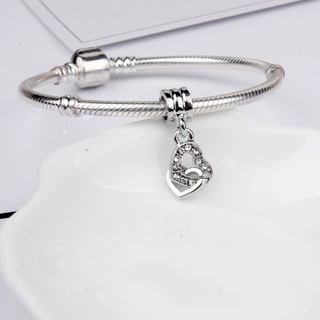 Charm tim lồng tim đính đá -Linhcharms