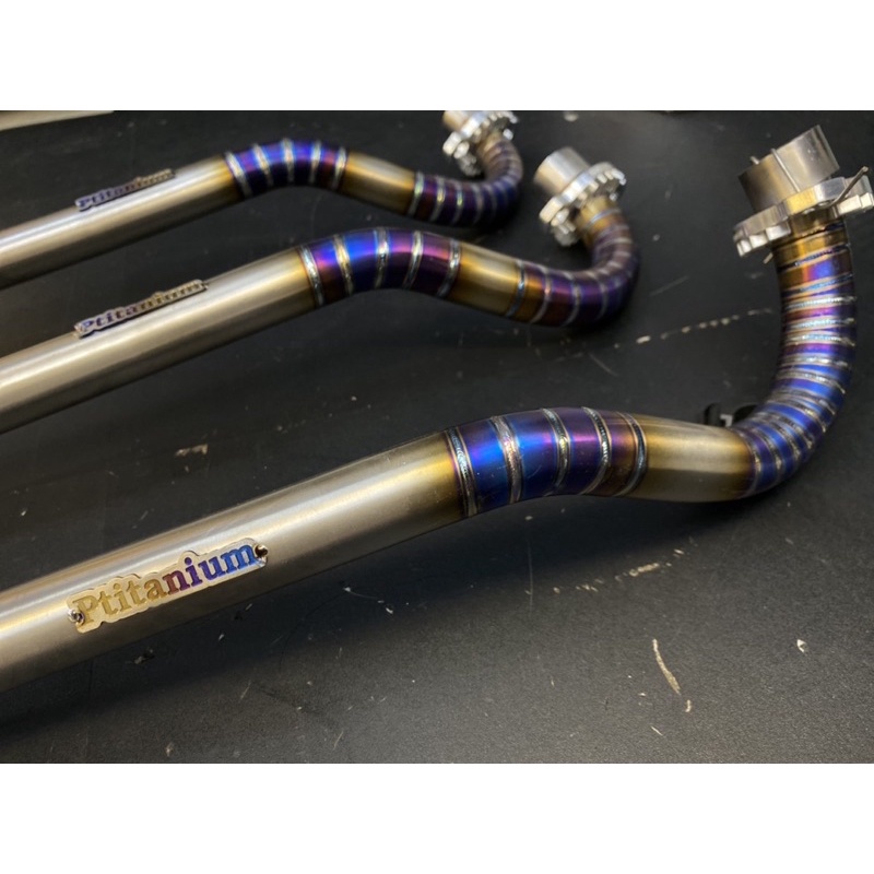 PTITANIUM FULL COMBO cổ pô thòng titan luôn đầu nối nhôm cho wave dream wave blade 2017 future