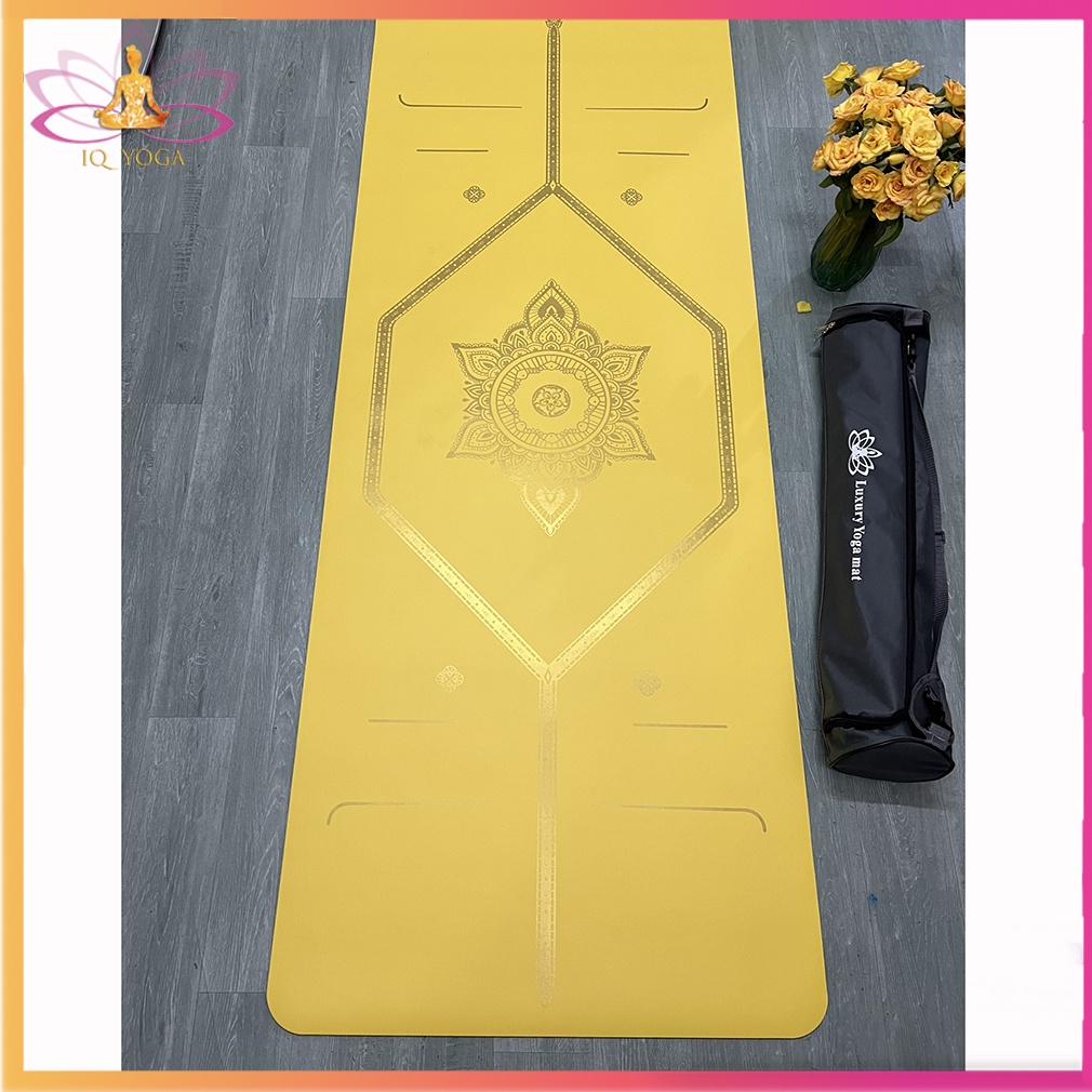 Thảm tập yoga cao su non mạ vàng cao cấp chính hãng Luxury
