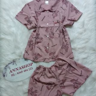 BỘ PIJAMA KATE LỤA NƠ (Hình kèm video thật)