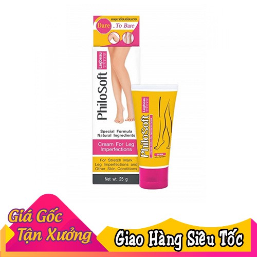 Kem Thoa Suy Giãn Tĩnh Mạch PHILOSOFT LegActif Cream 25g - Thái Lan