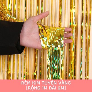Rèm kim tuyến trang trí sinh nhật kích thước 1x2m