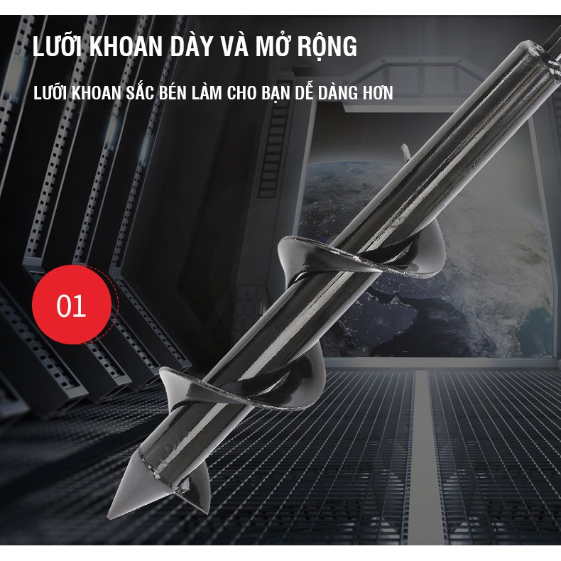 Mũi Khoan Xoắn Đào Lỗ Đất, Dụng Cụ Làm Vườn Mini, Bộ Làm Vườn chuyên dụng, tiện lợi -GD189