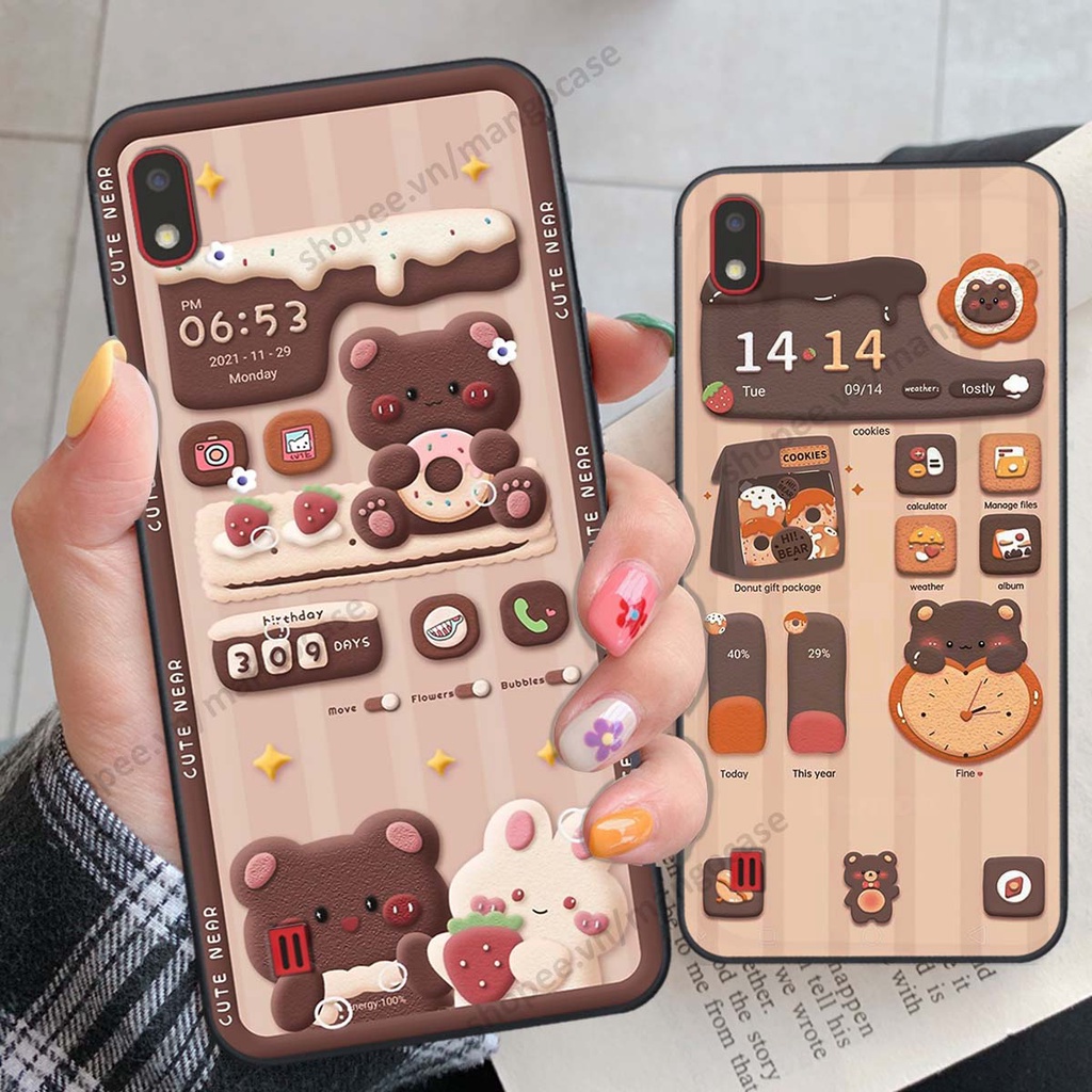 Ốp lưng Samsung A10 / M10 hình gấu, thỏ, đồng hồ cute dễ thương