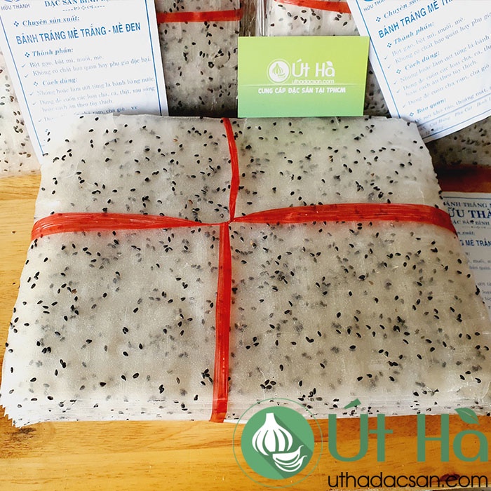 Bánh Tráng Cuốn Gạo Mè Hữu Thành Bình Định Sấp 1Kg Dẻo Ngon Không Dính - Út Hà Đặc Sản