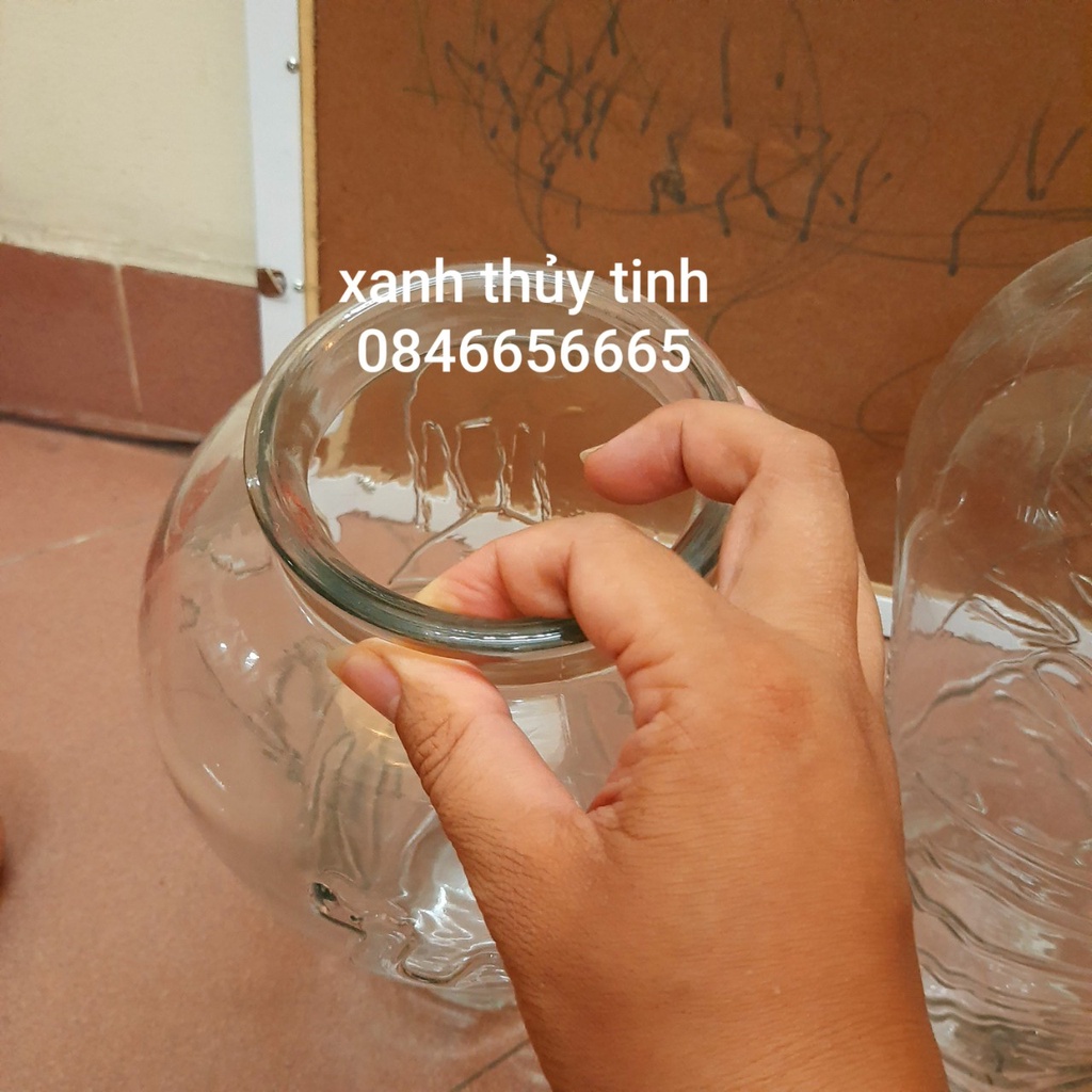 Bình thủy tinh họa tiết lạc đà - Dung tích 5 lít