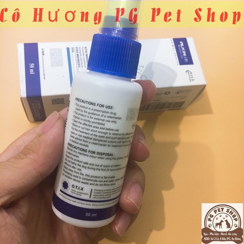 [FREESHIP - HÀNG CHÍNH HÃNG] Thuốc Xịt Trị Nấm Da Cho Chó Mèo Alkin Fungikur – TD8