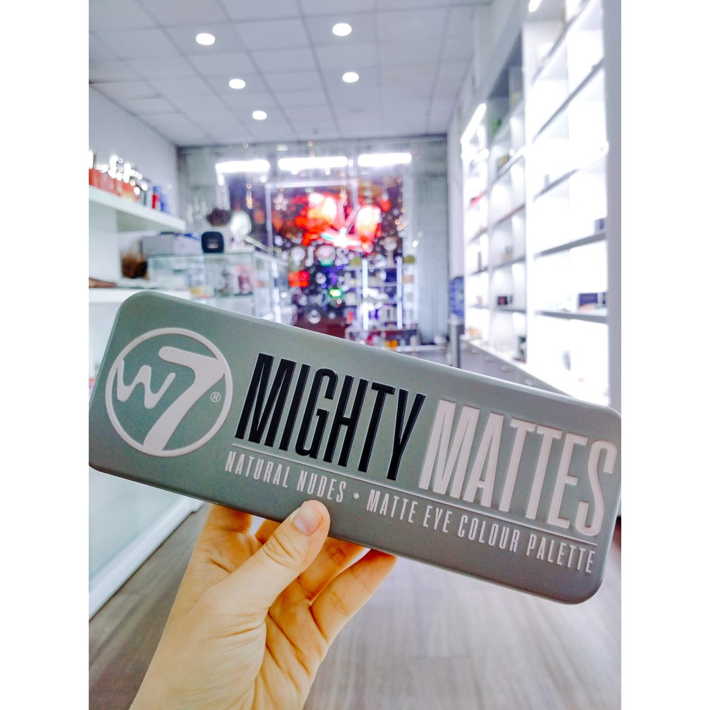 Phấn mắt W7 Mighty Mattes Natural Nudes Eye Colour Palette