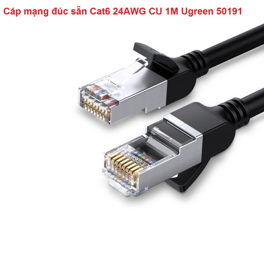 Cáp mạng đúc sẵn Cat6 24AWG CU Ugreen ( 50191, 50193 , 50194 )