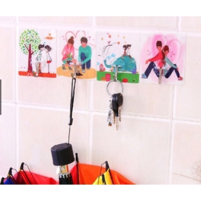 Combo 10 móc dán tường 3D siêu dính