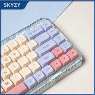 132 Phím Marshmallow Keycap XDA Hồ sơ XDA Màu hồng dễ thương PBT Thuốc nhuộm phụ Bàn phím cơ học Keycap