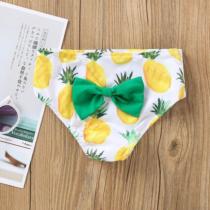 Bộ Đồ Bơi BIKINI 2 Mảnh Dễ Thương Kèm Băng Đô Cho Bé Gái 0 đến 24 Tháng Tuổi