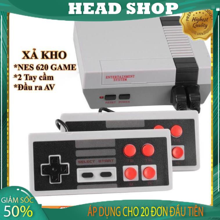Máy chơi game NES 620 Game Truyền thống cổng AV tặng 2 tay cầm HEAD shop