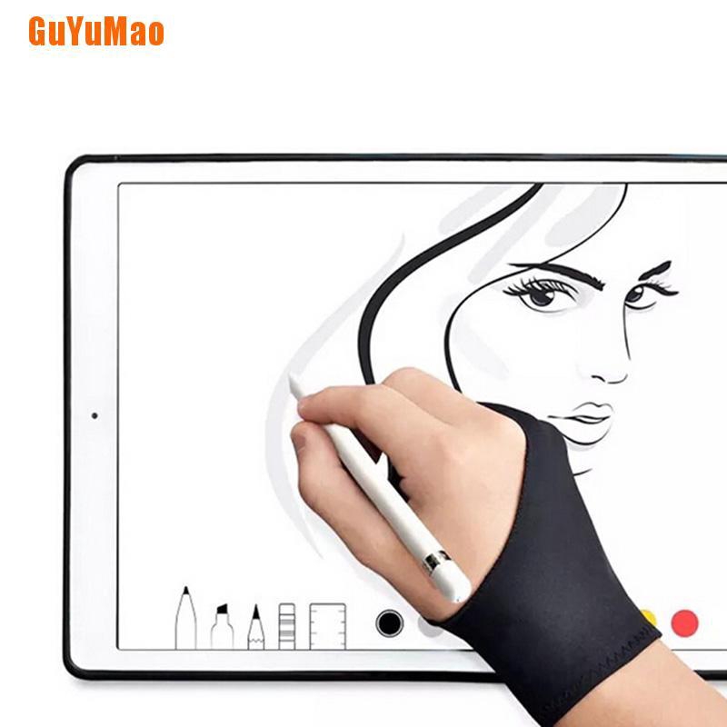 [GUYU] 1 Găng Tay Chống Bẩn Hai Ngón Tay Dành Cho Nghệ Sĩ Vẽ & Bút Graphic Tablet Pad HOO