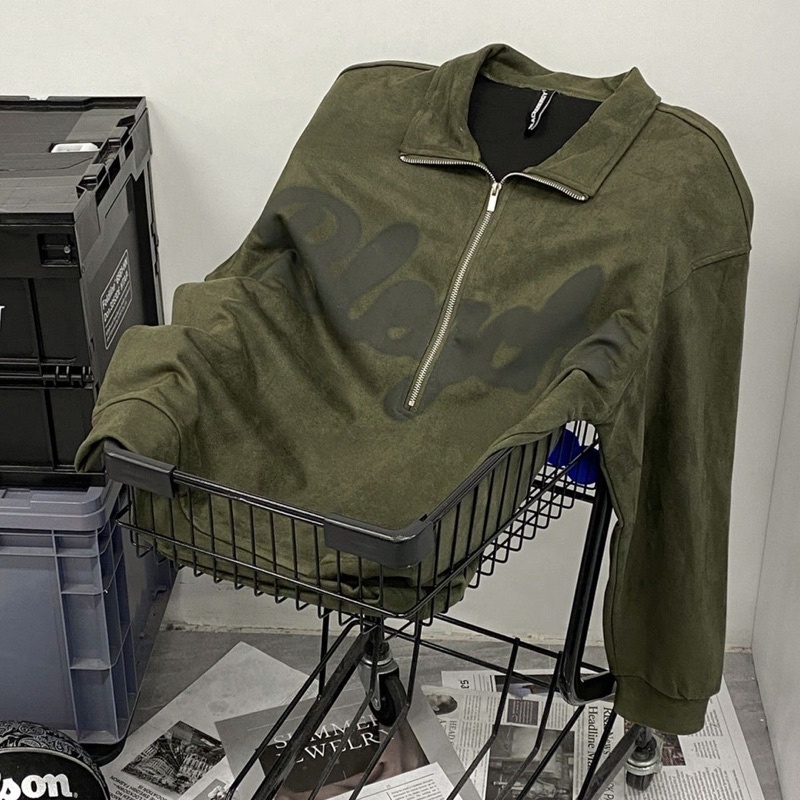 ÁO SWEATER CỔ POLO KHOÁ KÉO MÀU HOT TREND chulinstore