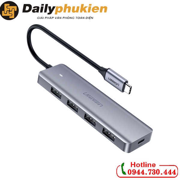 Bộ chia USB tyce C sang 4 cổng USB 3.0 UGREEN 70336 dailyphukien