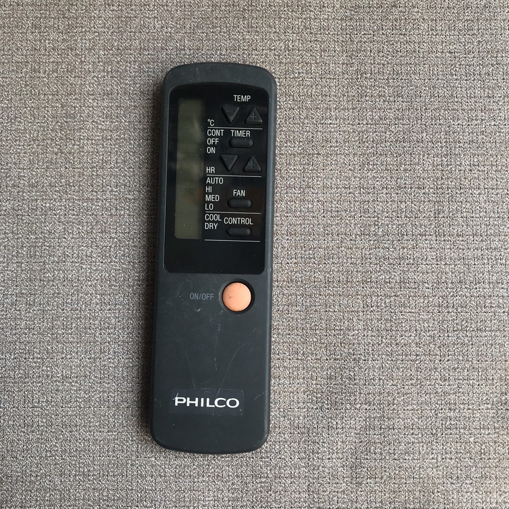 Điều khiển điều hòa máy lạnh Philco màu đen hàng zin theo máy