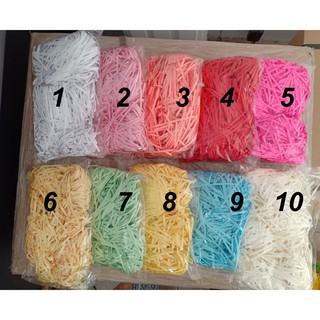 200gr giấy rơm cắt sợi lót hộp quà siêu dễ thương