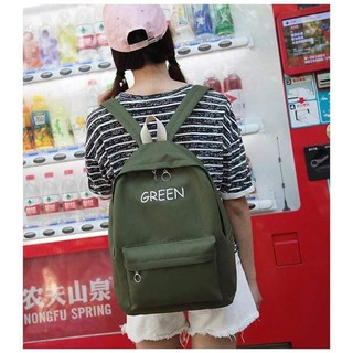 balo unisex green (có ảnh thật)