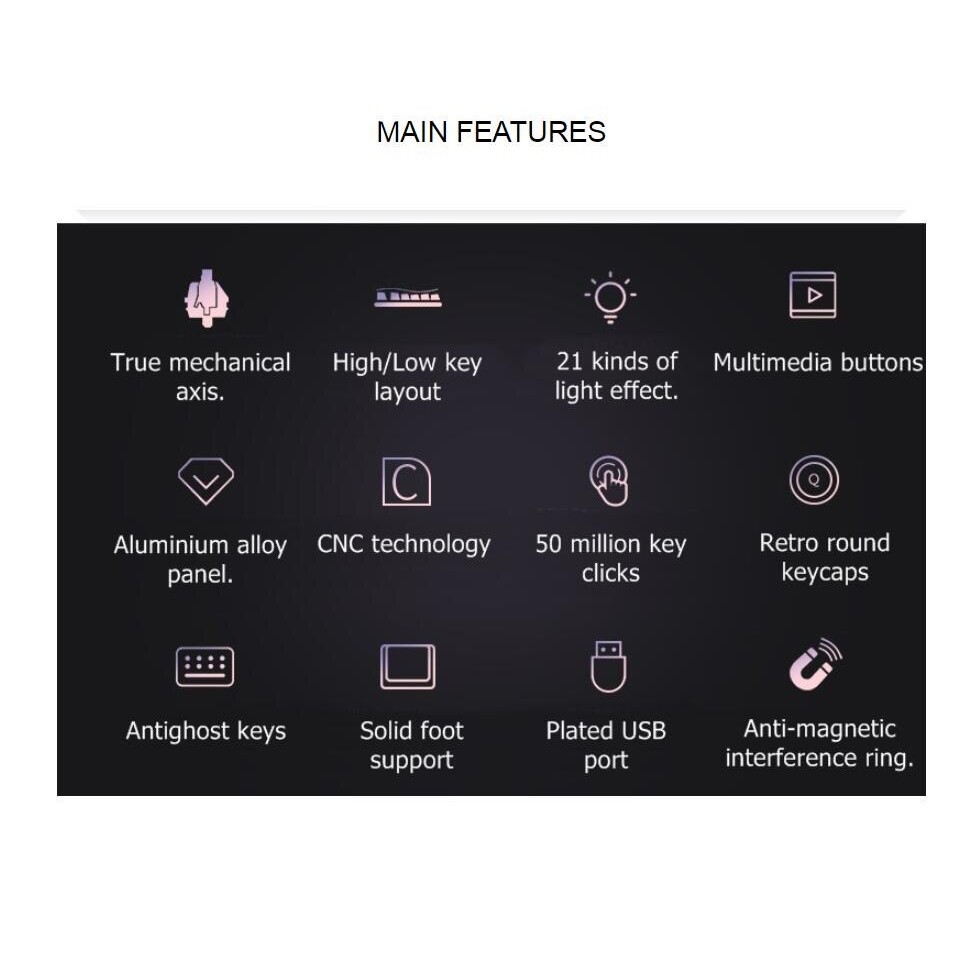 Bàn phím cơ fullsize 104 phím E-SPORTS ZK4 - 21 chế độ led gaming | BigBuy360 - bigbuy360.vn