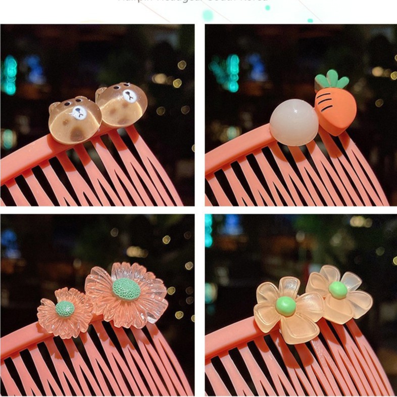 Lược Cài Tóc Hoa Quả Hoạt Hình Đáng Yêu Cho Bé Gái - Dumi Shop