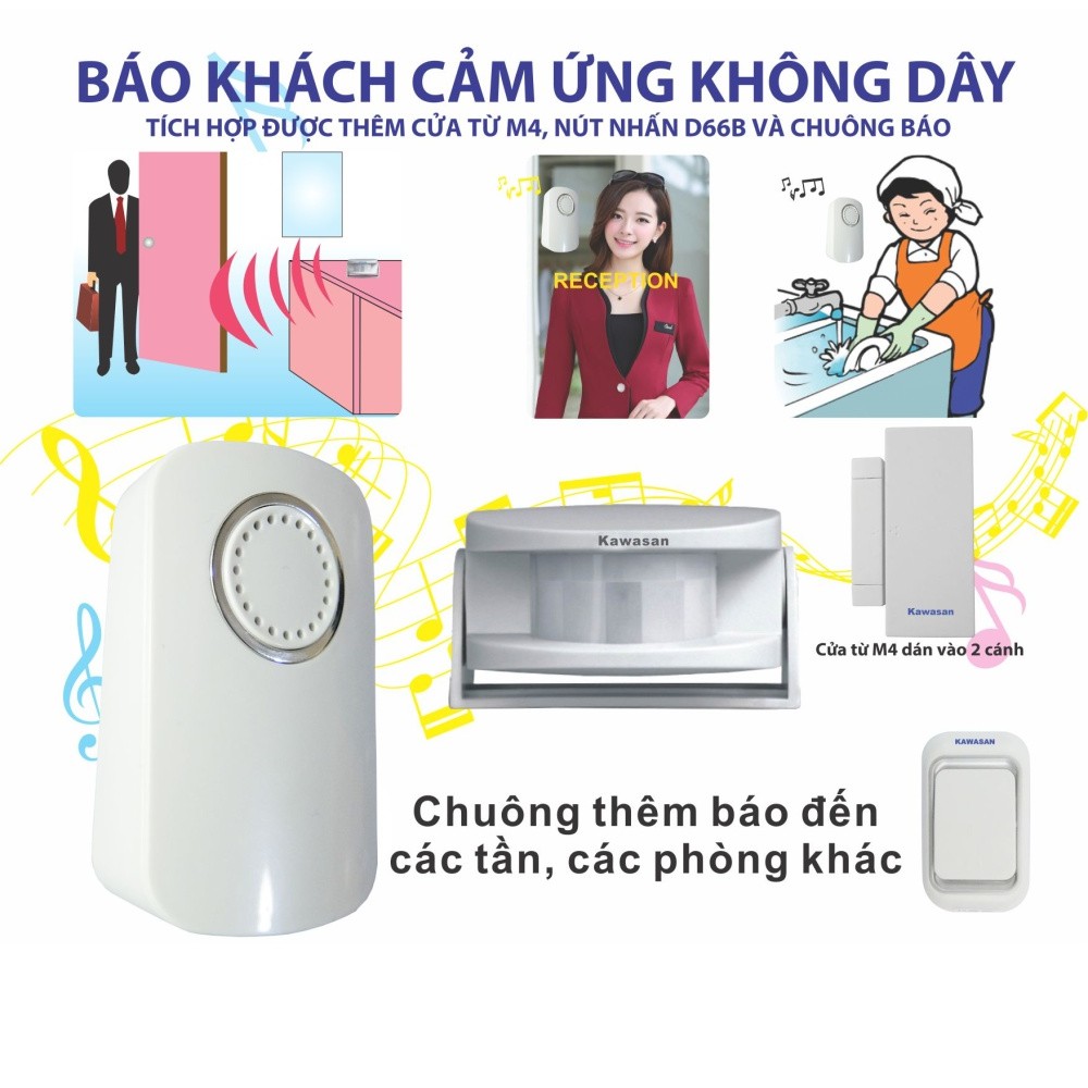 Báo Khách Không Dây KW-I128B