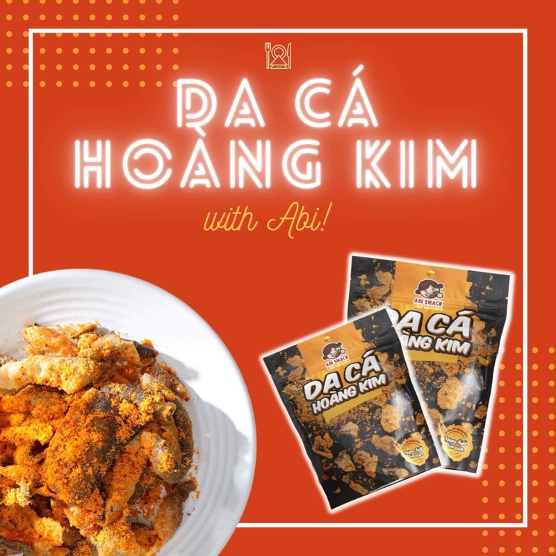 [OFFICIAL STORE] Da Cá Hoàng Kim Vị Trứng Muối ABI SNACK - Gói 100g