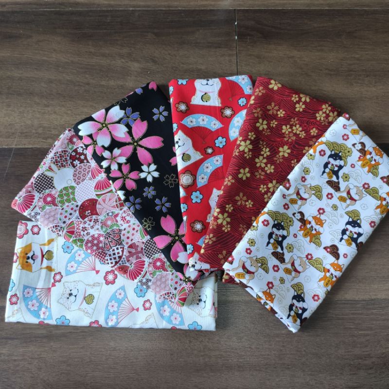 Khăn đa năng gói quà các kiểu trang trí Nhật vải nhũ kim 34x95cm/vải Nhật khăn đa năng gói quà