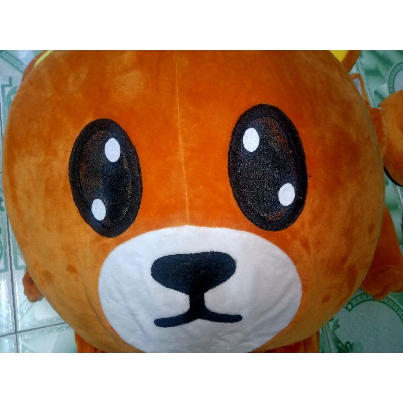 Bộ mascot gấu cam