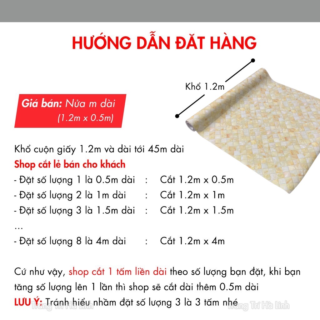 Giấy dán giả đá dán bếp chống dầu mỡ, decal vân đá nhiều mẫu dán mặt bàn, tủ, tường đẹp giá rẻ - Trang Trí Hà Linh | BigBuy360 - bigbuy360.vn