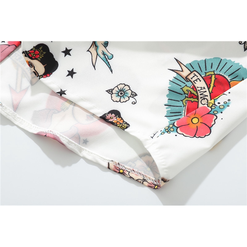 Áo sơ mi tay dài in họa tiết phong cách trẻ trung cho nam