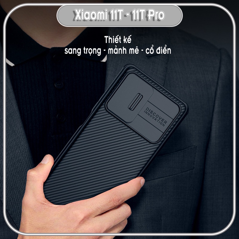 Ốp lưng cho Xiaomi 11T - 11T Pro Nillkin CamShield Pro che camera - HÀNG NHẬP KHẨU