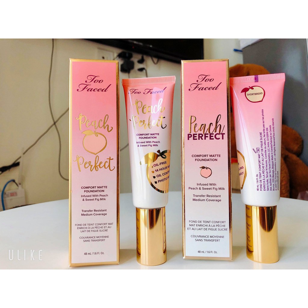 KEM NỀN TOO FACED PEACH PERFECT COMFORT MATTE FOUNDATION