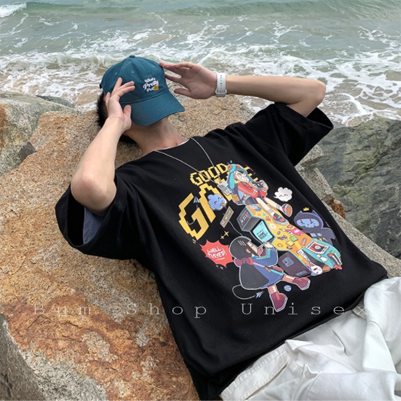 Áo Thun Unisex Nam Form Rộng - TTL866 Chất Thun Cotton Mềm Mát - Áo Phông Nam Tay Lỡ - 3 Màu Cực Đẹp | BigBuy360 - bigbuy360.vn