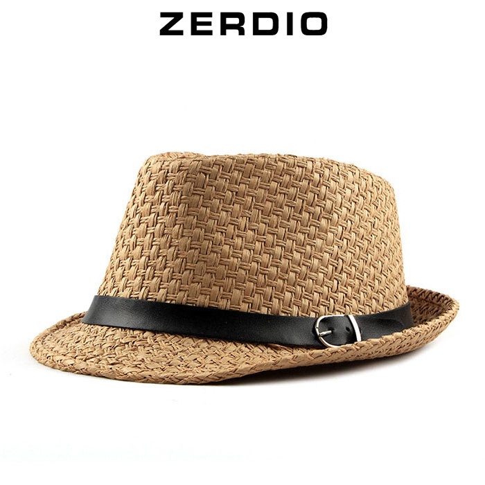 Mũ phớt, Nón cao bồi Fedora đan, thắt da cực chất cho nam và nữ