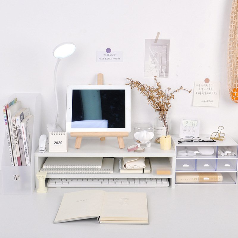 🔥 KỆ ĐỂ SÁCH 💗FREESHIP💗 KỆ MÁY TÍNH - DECOR 🖥⌨ LẮP GHÉP - 2 TẦNG ✨