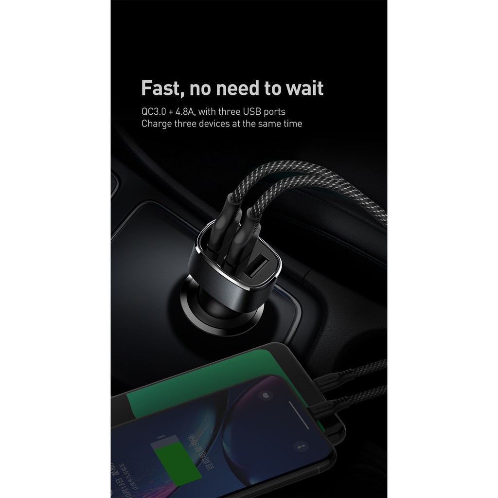 Đốc sạc Mcdodo QC 3 cổng USB 4.0 3.0 tiện dụng cho Samsung Xiaomi SCP