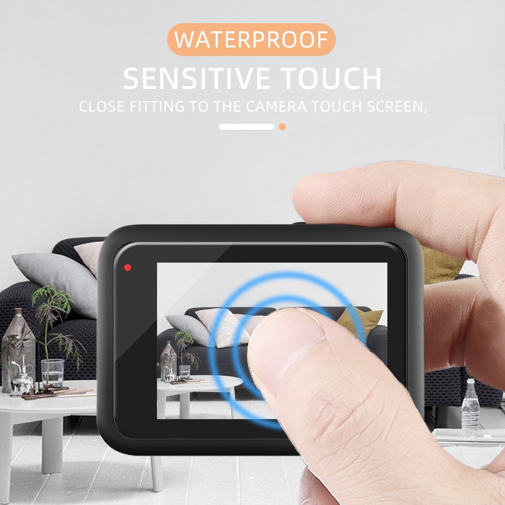 Set 3 Kính Cường Lực Bảo Vệ Màn Hình Cho Máy Ảnh GoPro Hero 10
