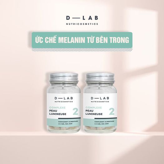 Viên uống trắng sáng da DLAB Hỗ trợ cải thiện sắc tố da, tránh xa nám mảng  - 28 viên - Pháp