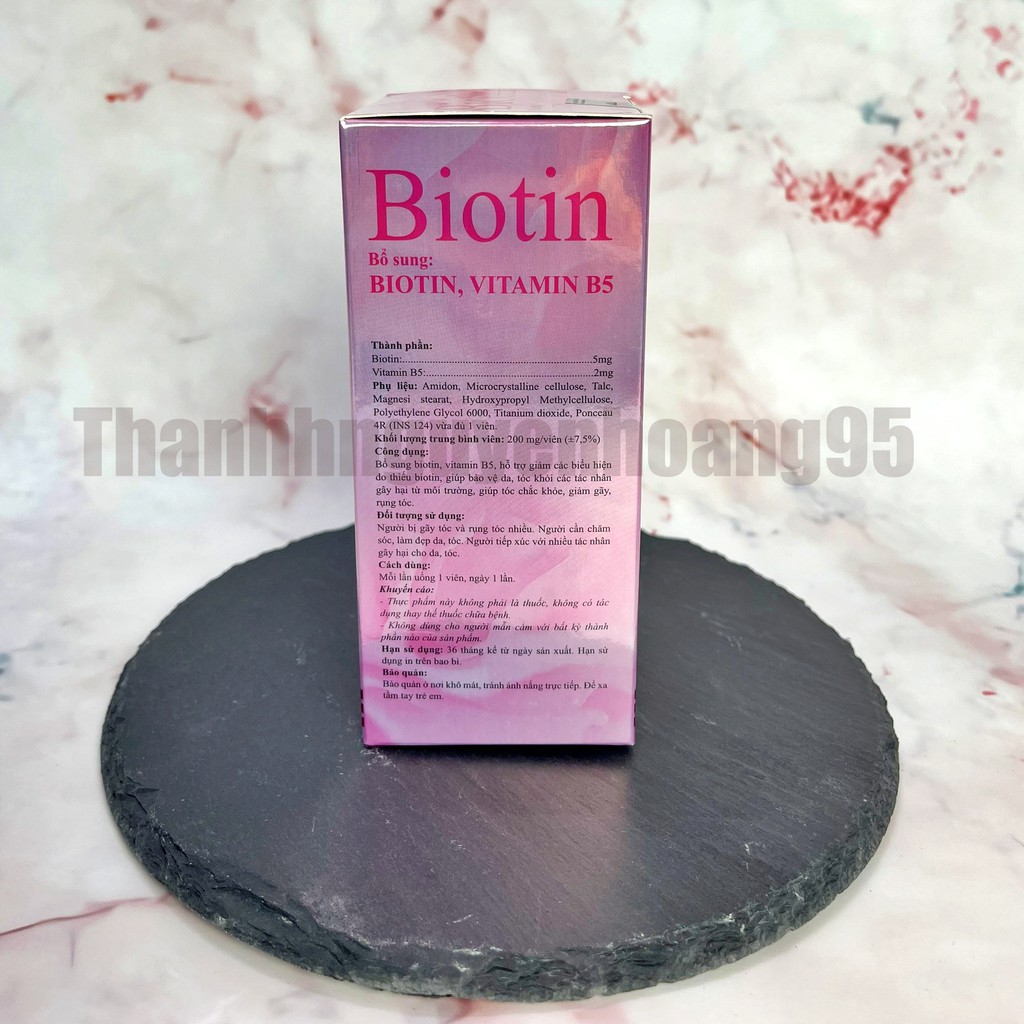 BIOTIN, vitamin B5 giúp tóc móng chắc khoẻ, giảm gãy rụng | BigBuy360 - bigbuy360.vn