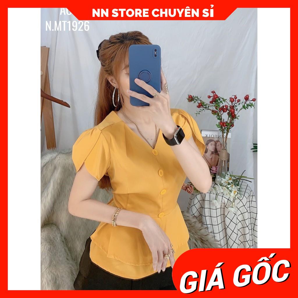 Áo kiểu nữ chất vải MT siêu mềm mịn phối kiểu nơ nhiều màu dễ thương 🛑 Áo kiểu đơn giản TP106