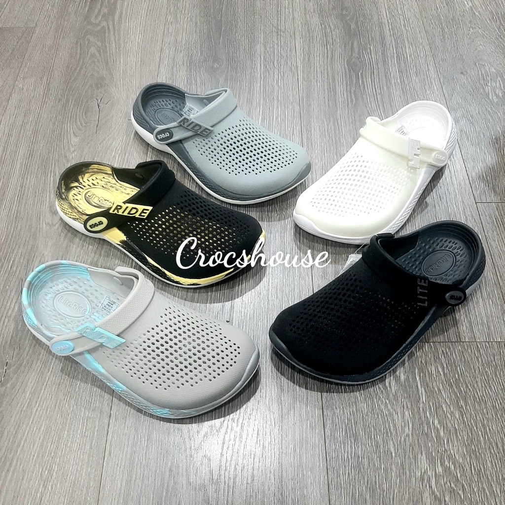 (Bảo hành) Dép sục crocs literide 2 unisex nhiều màu nam nữ hàng cao cấp - crocs house