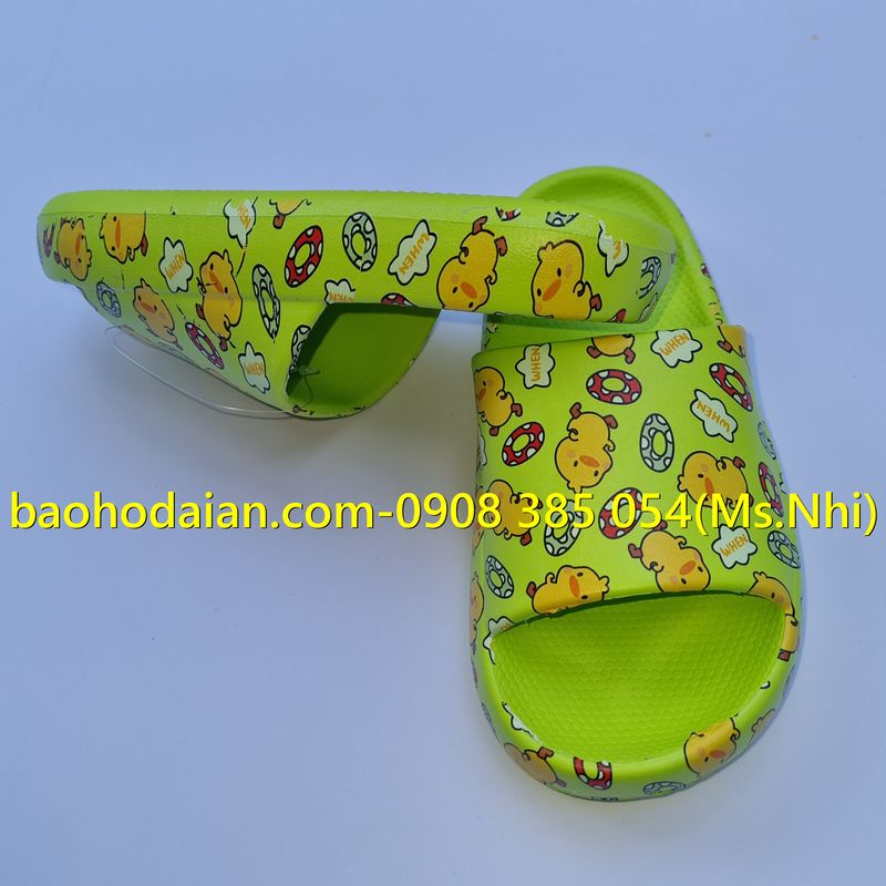 Dép sục bánh mì nhựa EVA siêu nhẹ hoạt tiết dễ thương E198/1