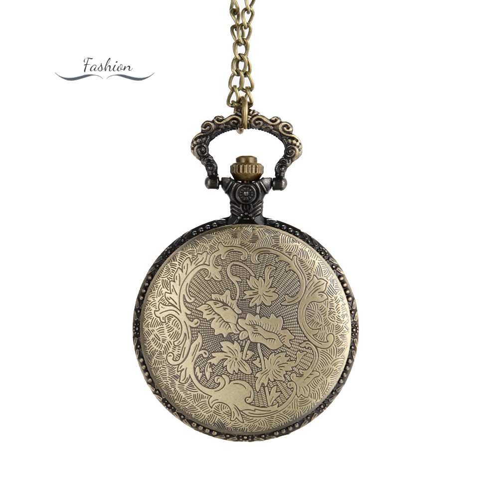 VN (Hàng Mới Về) Đồng Hồ Quả Quýt Bỏ Túi Khắc Hình Con Hổ Phong Cách Trung Hoa Cổ Điển