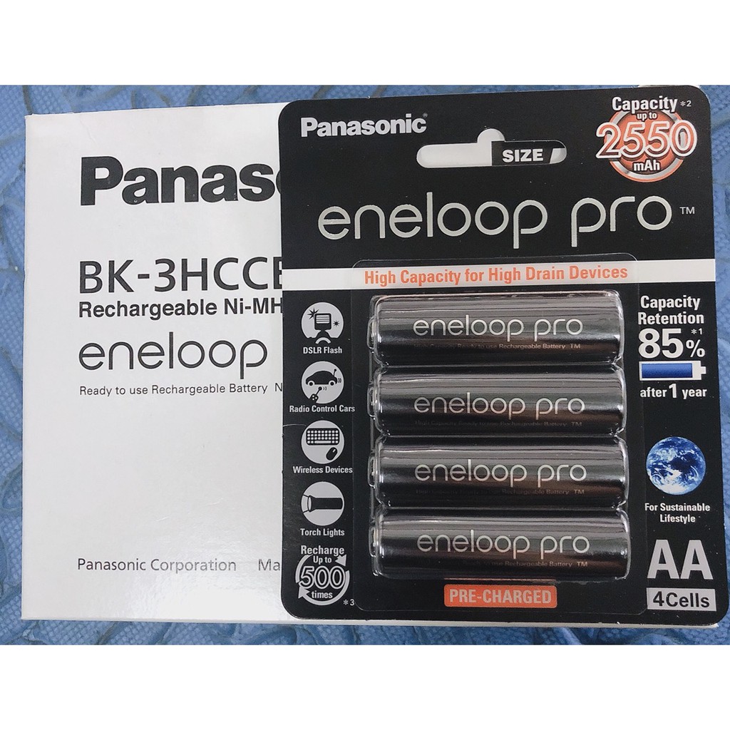 (01 viên) Pin sạc Panasonic - Eneloop Tiểu AA Pro (Phiên bản xuất khẩu - Min 2500mah)